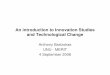 Introductory Lecture Innovation Studies and Development