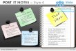Post it notes design 4 powerpoint presentation templates