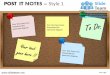 Post it notes on blackboards design 1 powerpoint ppt templates