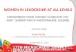 Armene -  Women in leadership at all levels