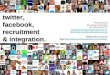 Twitter, Facebook, Recruitment & Integration - Thomas Shaw, RecruitTECH 2009