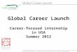Global Career Launch 2012