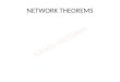 Network theorems for electrical engineering