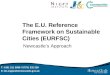 Eu reference framework on sustainable cities   testing overview