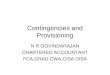 Contingencies and provisioning[1]
