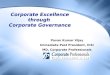 Corporate excellence through corporate governance