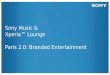 Paris 2.0 : "French Kiss pour Xperia Lounge" Matthieu Hirsch SONY Musique et David Chapon Xperia Lounge