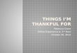 Things I’m thankful For- RCrane