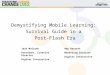 Mobile Learning Strategies for the Post-Flash Era