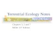 Terrestrial ecology notes1