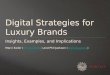 Digital strategies for luxury brands