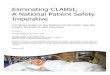 Eliminating CLABSI, A National Patient Safety Imperative