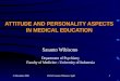 Personality and Medec 2006 (Power Point Prof SW)