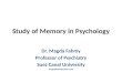 Study of memory in psychology
