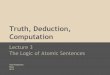 Truth, deduction, computation;  lecture 3