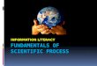 Fundamentals of Scientific Process