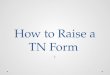 AIESEC Academy | How to Raise a TN Form