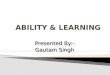 Ability & Learning By Me
