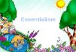 Essentialism and perennialism