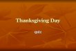 Thanksgiving day quiz