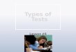 Less #6 Types Of Tests