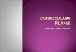 Curriculum Plans Eled Placement