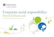 Corporate social responsibility: beyond financials. English version