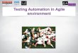 Testing automation in agile environment