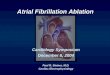 Atrial Fibrillation Ablation