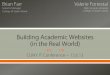 Building Academic Websites (in the real world)