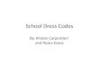 School dress codes kristen and peace