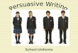 4 square graphic organizer lesson   school uniforms