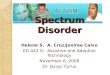 P. P. P. On Autism Spectrum Disorder 11 6 2008