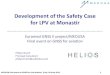 Development of the Safety Case for LPV at Monastir