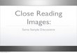 Close Reading Images Sample Discussion
