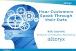Hear Customers Speak through their Data - Alteryx Webinar