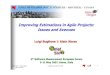 Improving Estimations in Agile Projects: Issues and Avenues