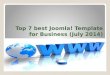 Top 7 best joomla! templates for business (july 2014)