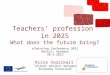 Teachers' profession in 2025 - workshop