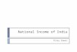 National income of india