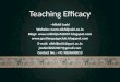 Teaching efficacy