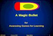 A Magic Bullet for Assessing Games for Learning