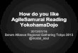 AgileSamurai Reading Yokohama Dojo Introduce LT in Scrum Alliance Regional Gathering Tokyo 2013