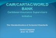 CAIR/CARTAC/WORLD BANK The Standardization of Actuarial Standards 