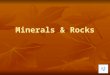 HPU NCS2200 Minerals & rocks chap 2 & 3