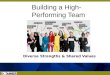 High Performing Teams:  Shared Values, Diverse Strengths