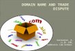 Domain name and trade dispute