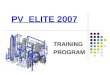 PV Elite Training Presentation(2007)
