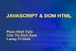 Javascript and Dom HTML