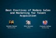 Best practices of modern marketing & sales for talent acquisition leaders